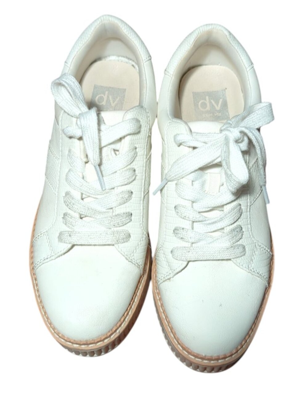 Dolca Vida White Tiger Platform Sneakers size 8